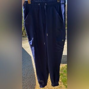 Men's blue scrub joggers size L/XL